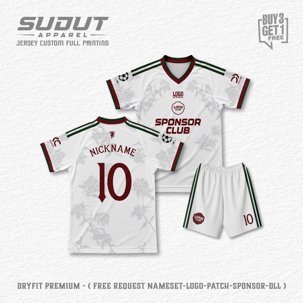 FANTASY MNTD THIRD SPORT CUSTOM FOOTBALL JERSEY 26-27 พิมพ์เต็ม I ฟรี NAME & NUMBER I CORNER APPAREL