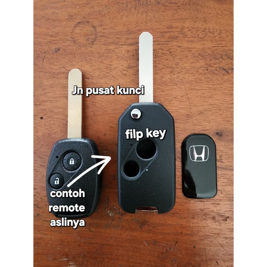TOMBOL Folding key Casing (Flip key) Honda Jazz, Mobilio, C-RV, Freed, Accord, city, 2 ปุ่ม NEW MODE