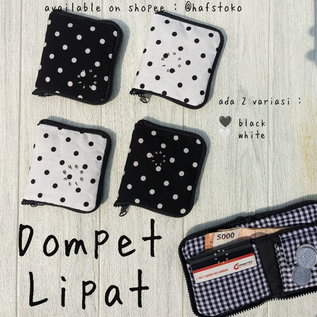 FOLDING WALLET / HAFSTOKO MONEY WALLET / PLAY WALLET / POLKADOT WALLET / EVERYDAY WALLET