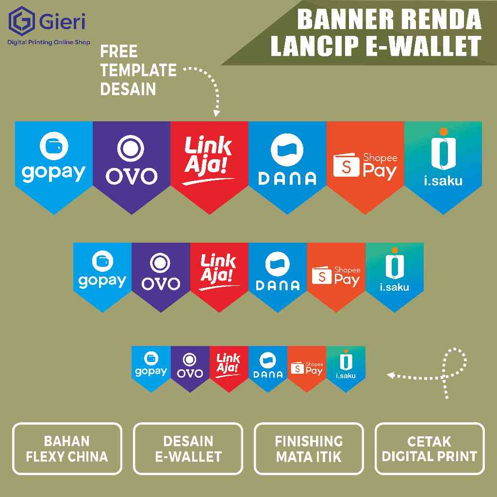 GIERI - การออกแบบตู้เสริม E-WALLET / POINTED LACE BANNER / การออกแบบ E-WALLET