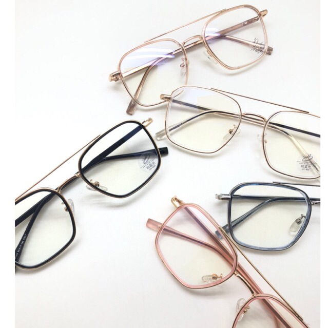 แว่นตา Unisex - Aviator Metal 87303 - ab Minus/cyl/plus Lenses