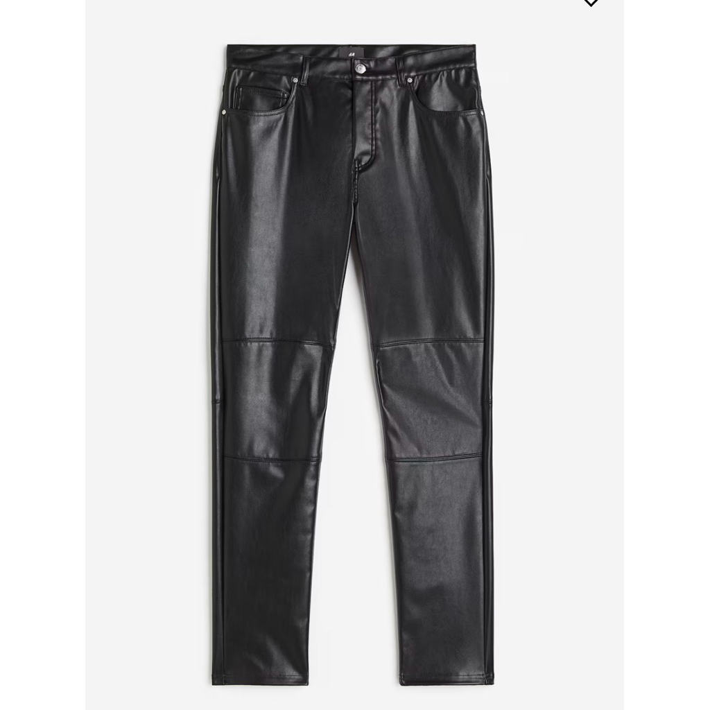 Sim Fit Pants H&M Leather Pants