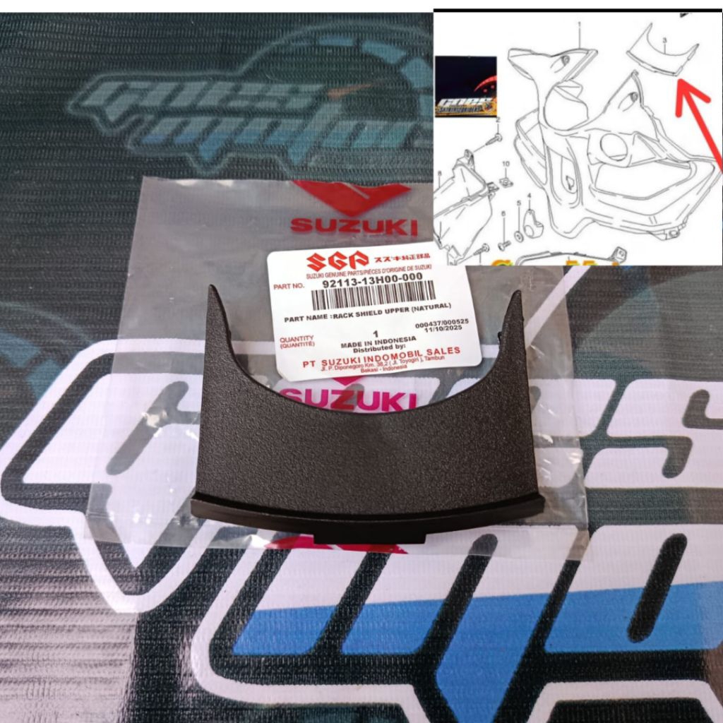 SKYWAVE UPPER SHIELD / ฝาครอบคอ รหัส 92113-13H00 ORIGINAL SGP