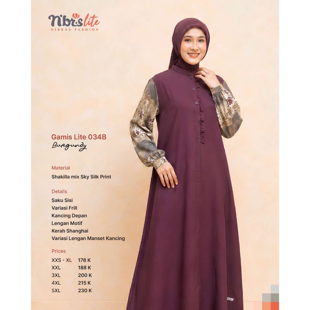 NIBRAS LITE 034 B GAMIS/UNIFORM GAMIS