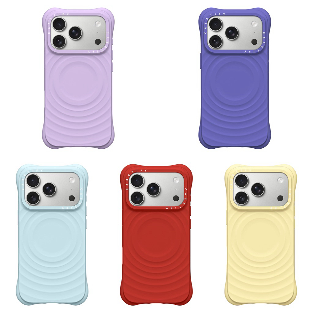!!️ PRE-ORDER !!️ RIPPLE CASE SORBET YELLOW/ TOMATO RED/ UlTRAVIOLET/ CELADON/ LAVENDER IPHONE 16 PR
