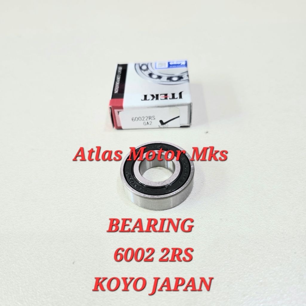 [1PC][6002 2RS KOYO JAPAN] LAHAR BEARING LAKER 6002 2RS RUBBER CAP - ORIGINAL KOYO JAPAN [6022RS][GA