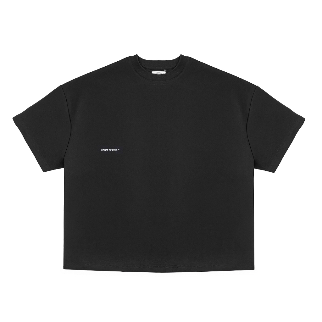 House of Smith Mens Boxy T-Shirt - Form 330 Boxy Black 2 - Boxy T Shirt