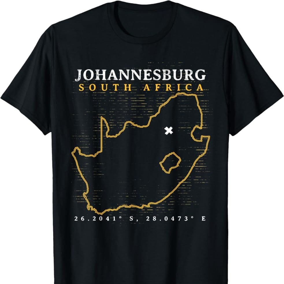 เสื้อยืดของที่ระลึก South Africa Johannesburg - เสื้อยืด Africa ของที่ระลึก Batch 2