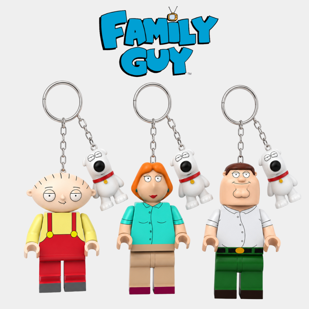 GANTUNGAN Family Guy LGO พวงกุญแจ Minifigure ของสะสม
