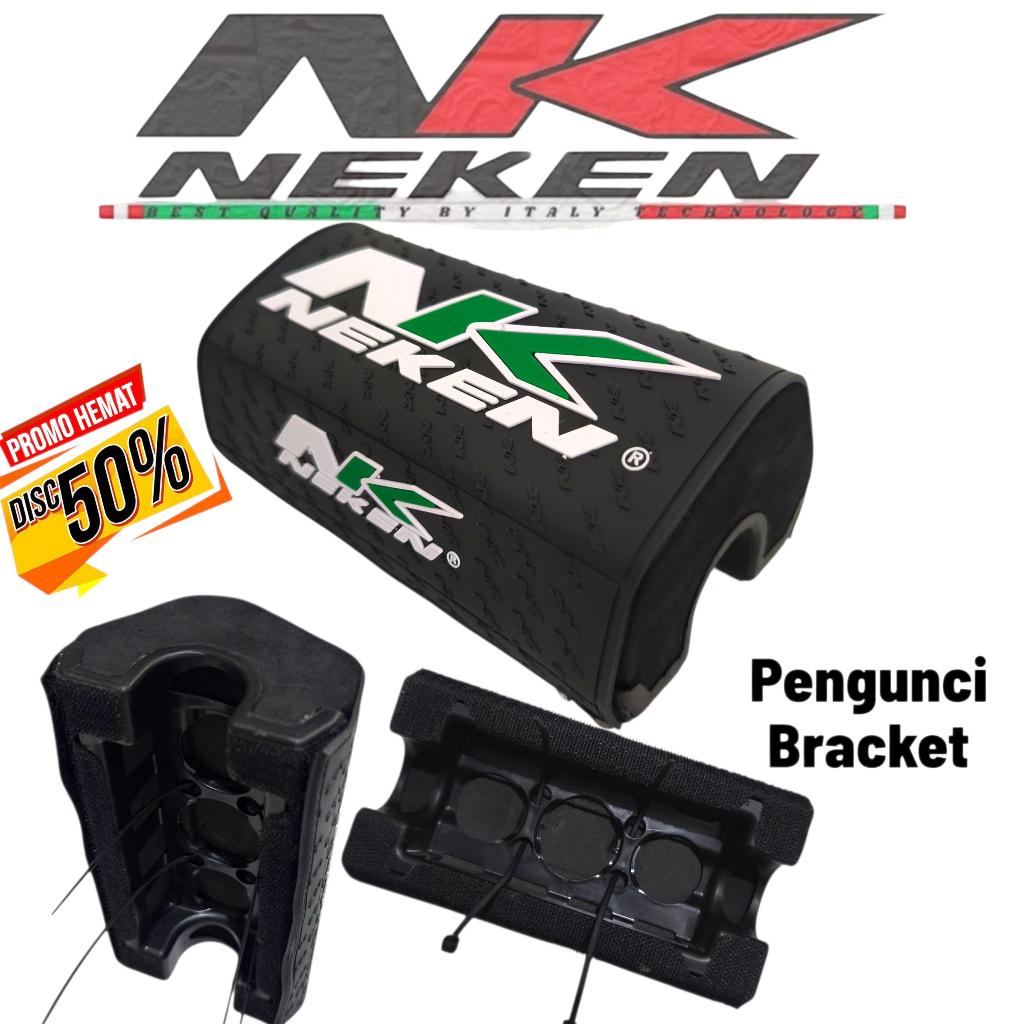 WAREHOUSE นําเข้า NK HANDLEBAR FOAM ยางสีดํา HANDLEBAR FOAM โลโก้ 3D พร้อม COOL DESIGN BRACKET LOCK