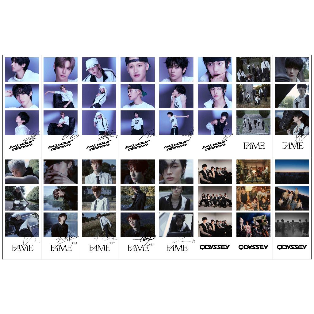 GLOSSY PHOTO STRIP SUNZ DO YOUR DANCE 16 ชิ้น PHOTO STRIPS IDOL KPOP UNOFFICIAL SHOTARO SEUNGHAN SOH