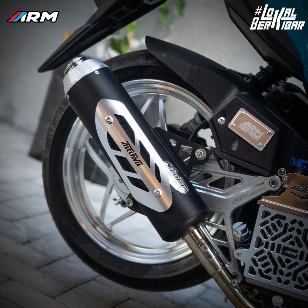 ARM ARUMI EXHAUST VARIO AEROX NMAX BEAT VARIO 160 TT RACE SERIES แพ็คเกจเต็ม