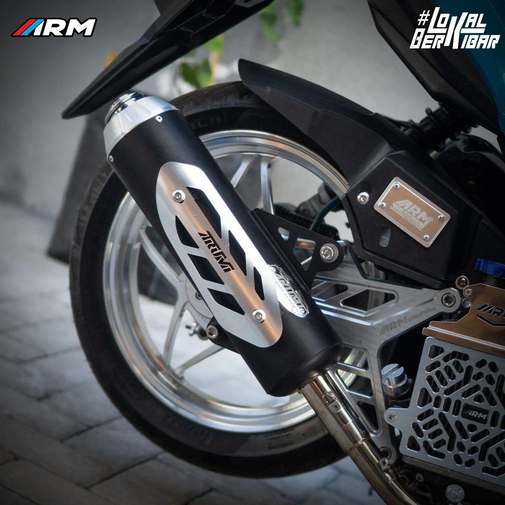 ARM ARUMI EXHAUST VARIO AEROX NMAX BEAT VARIO 160 TT RACE SERIES แพ็คเกจเต็ม