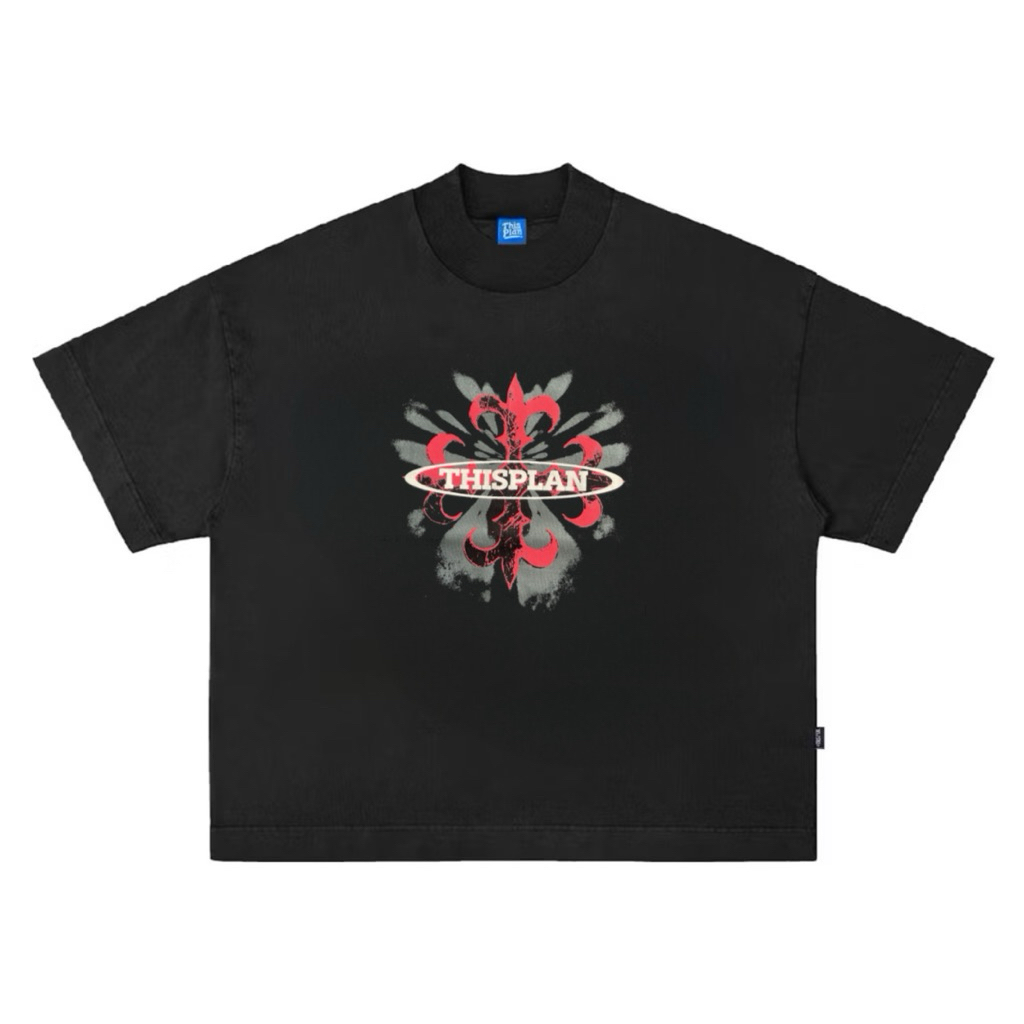 เสื้อยืด Boxy Oversize Black Gryphon Thisplan