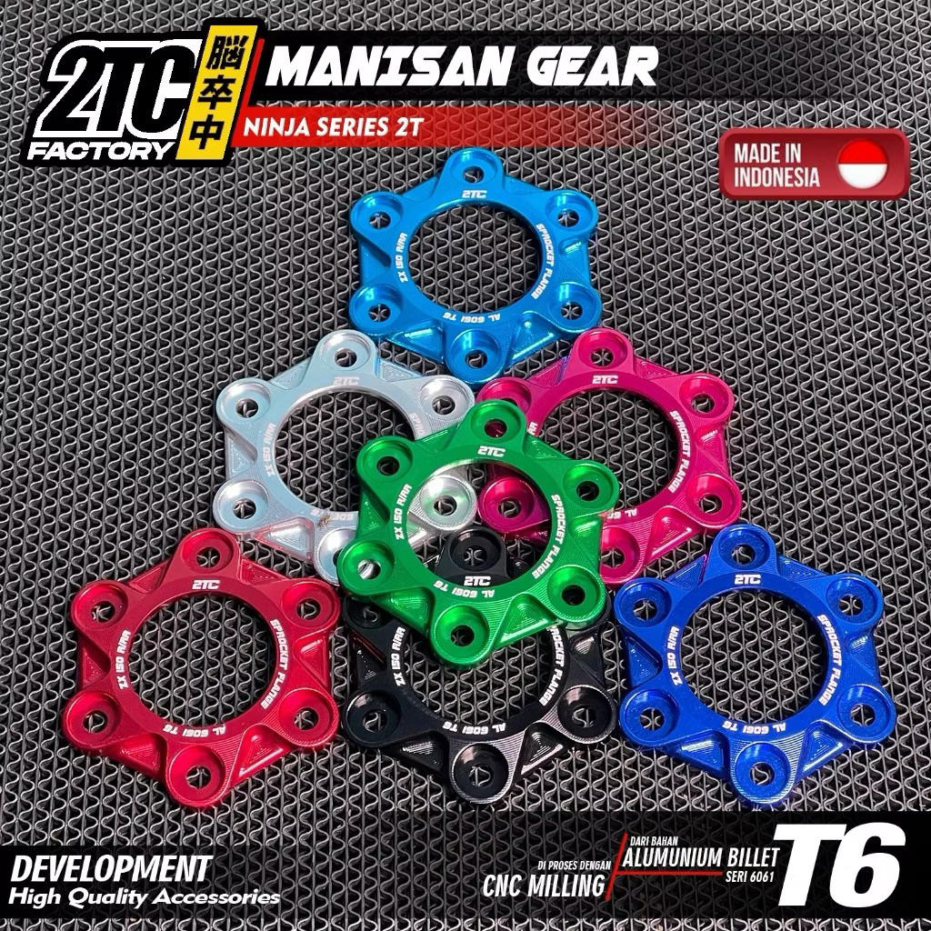 NINJA 2T SERIES PLENDES GEAR SPROCKET FLANGE CNC โดย 2TC FACTORY ต้นฉบับ