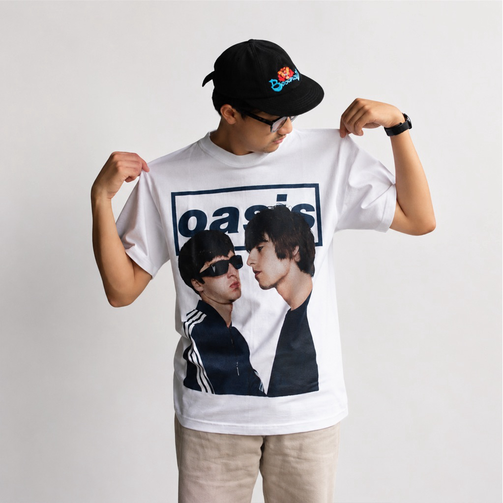 OASIS - WONDERWALL TSHIRT สีขาว | เสื้อยืดวงดนตรี