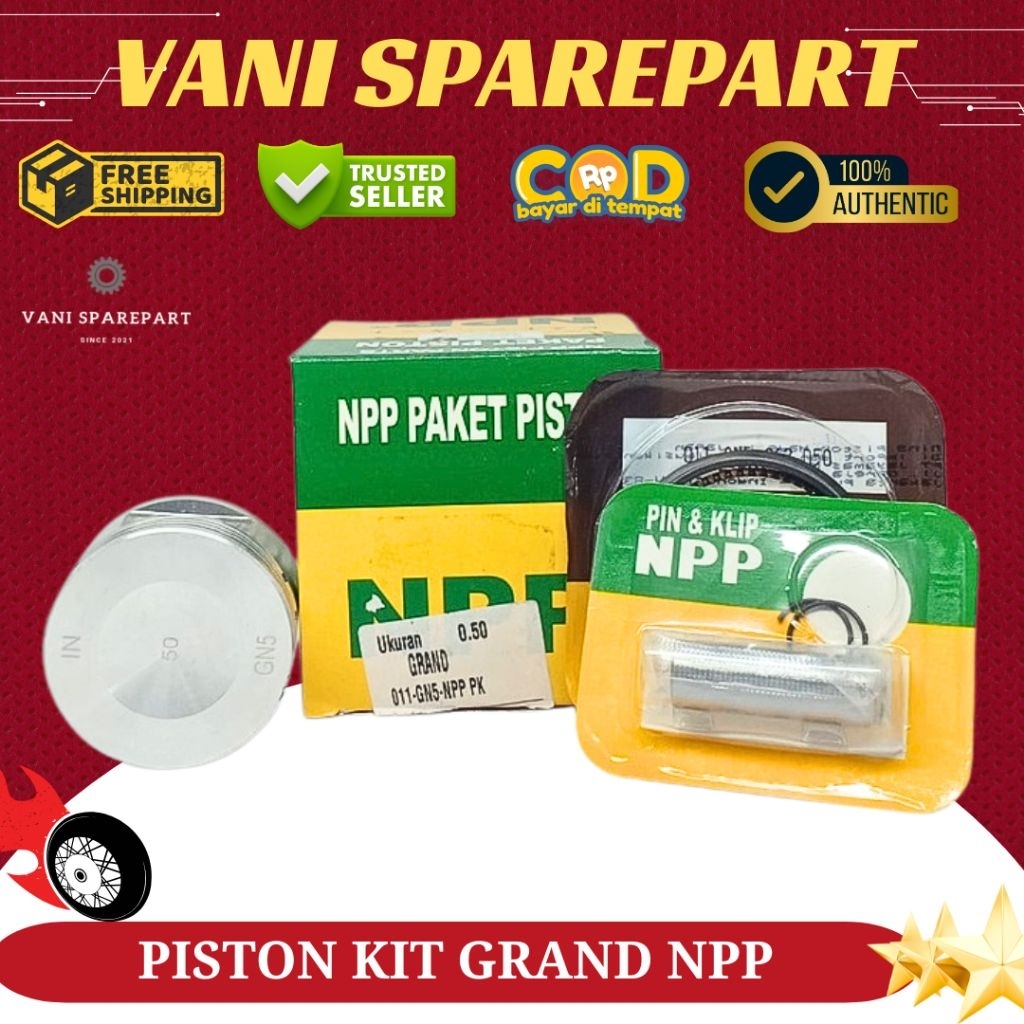 PISTON KIT GRAND IMPRESSA SUPRA X 100 GN5 NPP