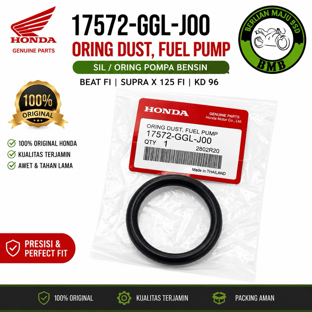 17572-GGL-J00 Sil ORING ปั๊มเชื้อเพลิง HONDA Beat Fi Supra X 125 Fi KD 96