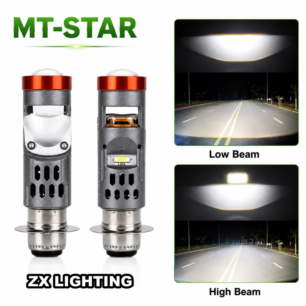 MT STAR MT52 H6 ไฟหน้าแบบซ็อกเก็ต เหมาะสําหรับรถยนต์และรถจักรยานยนต์