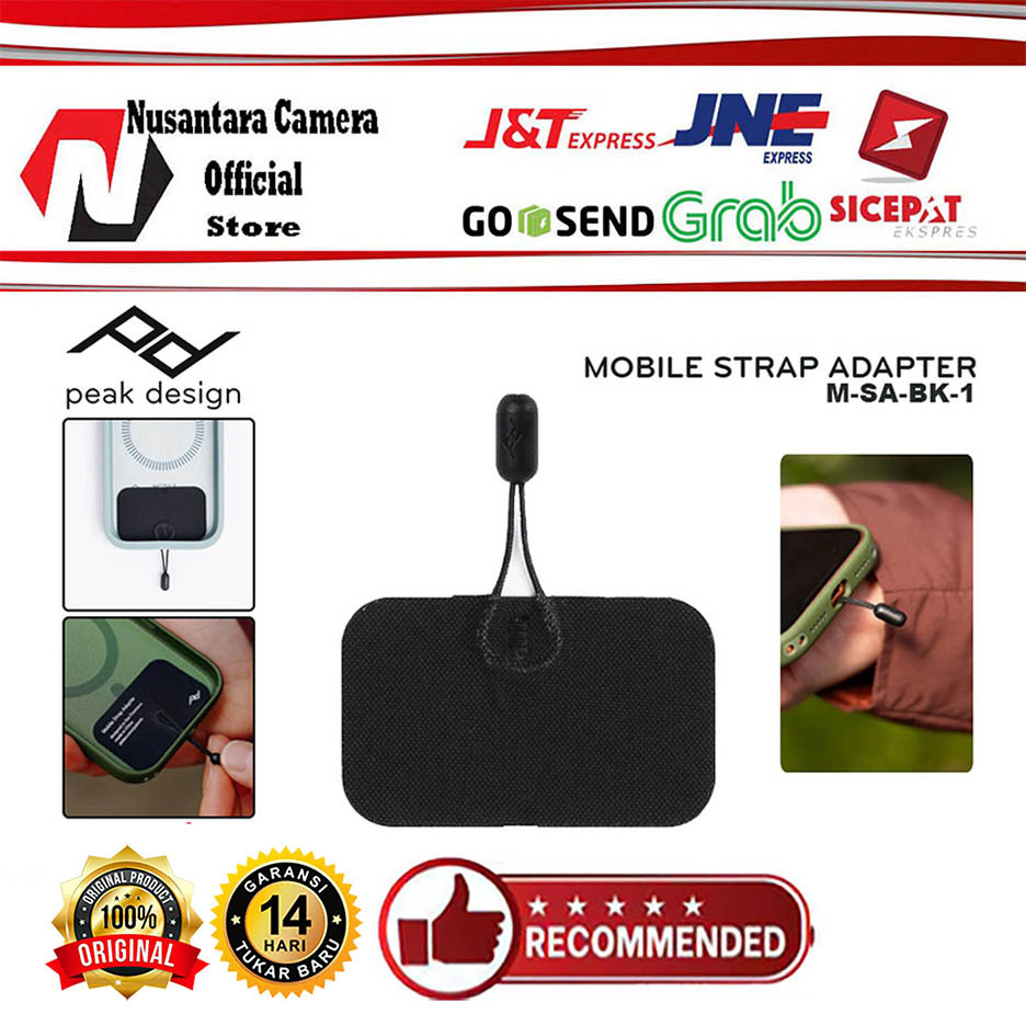 PEAK DESIGN MOBILE STRAP ADAPTER สําหรับ Peak Design Mobile Strap Peak Design M-SA-BK-1 Official War