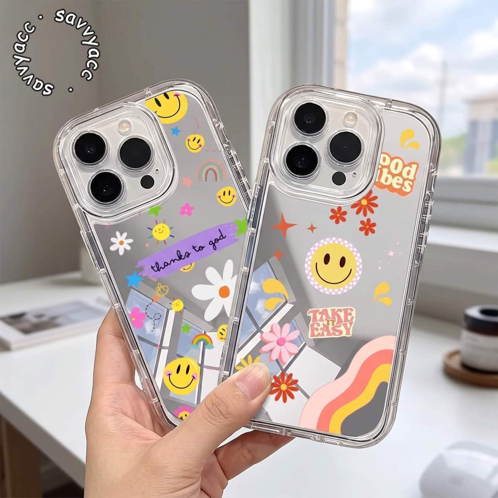 CLEAR GOOD MOOD สําหรับ REALME 5 5i 11 14 14T 15 C11 C12 C15 C20 C21Y C25 C25Y C30 C31 C33 C35 C51 C