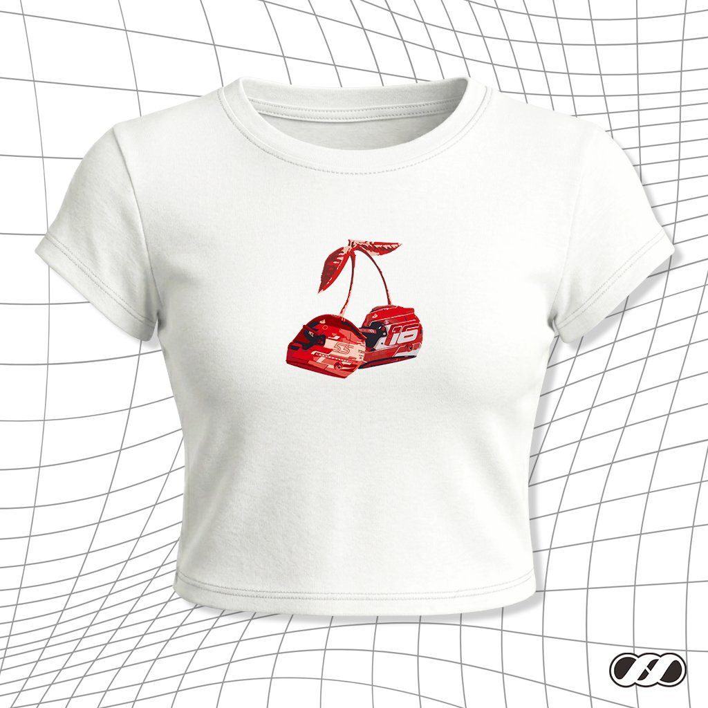 KATUN Baby Tee Chery Ferrari - เสื้อครอปสําหรับเด็กผู้หญิง y2k Cotton Fit Soft Cool Printing