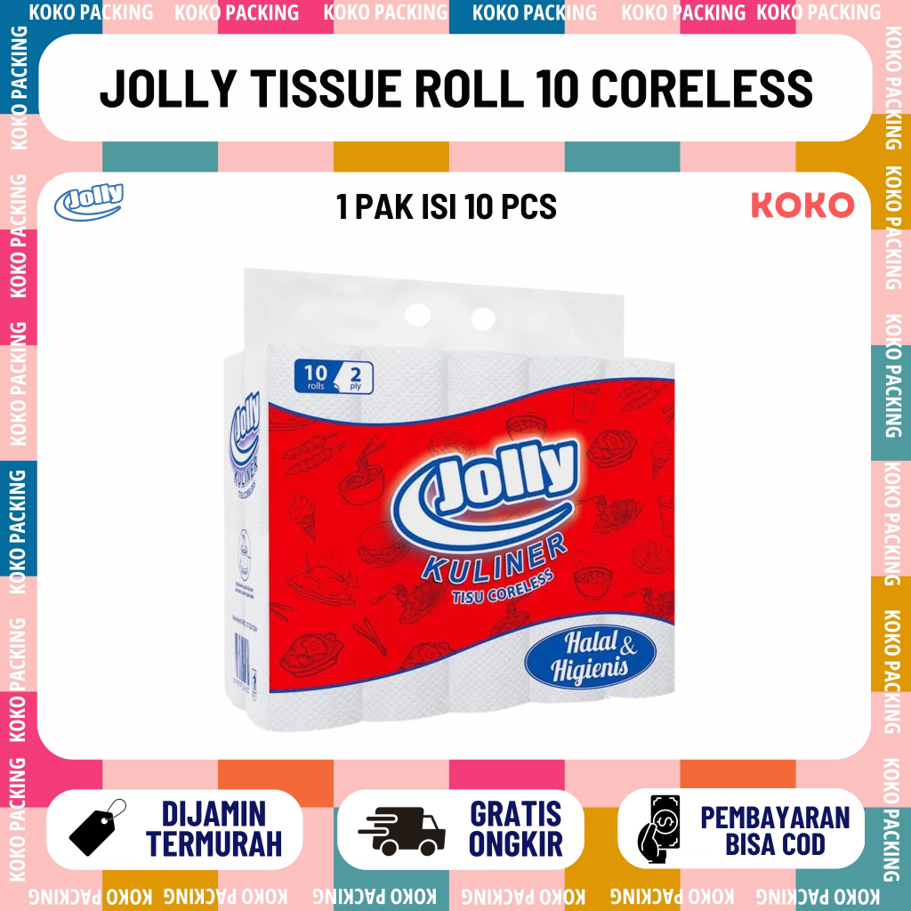 JOLLY Tissue Roll 10 Coreless Jolly Culinary Tissue Roll