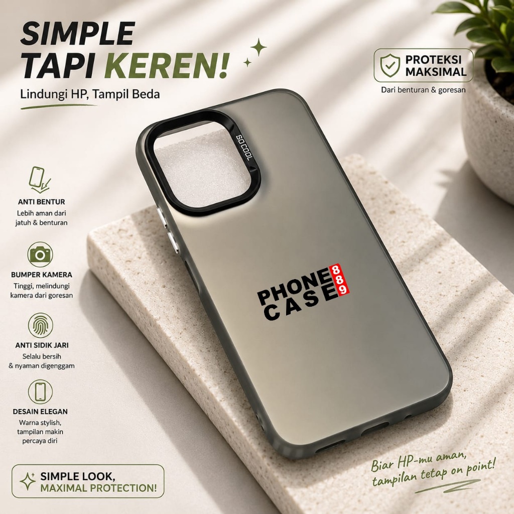 VIVO Y31D VIVO Y31D PRO VIVO T5 5G CASE IMD BLACK PLATE HOLOGRAM CASE SOCOOL BLACK VIVO Y31D VIVO Y3
