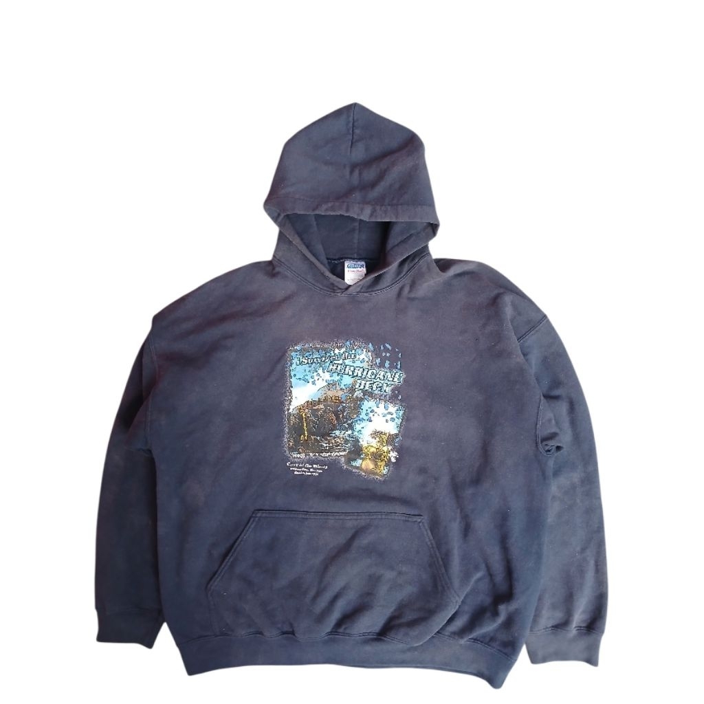 HOODIE VTG GILDAN BUILDAN UP 90S