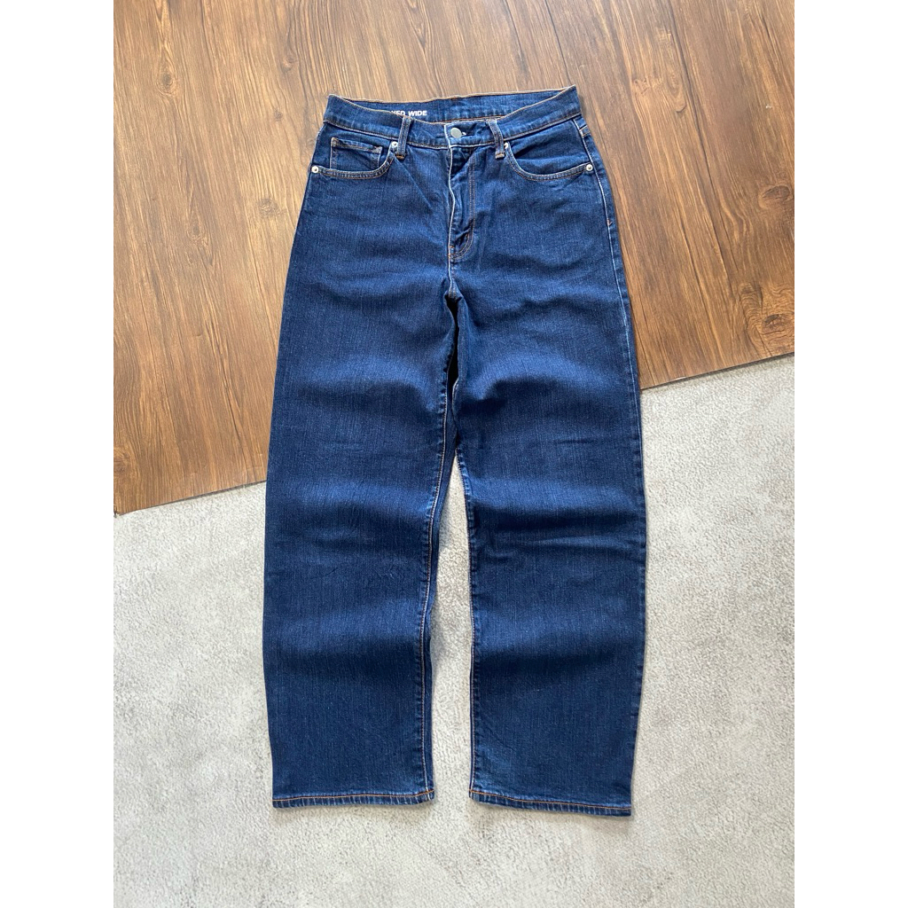 MUJI RELAXED WIDE INDIGO JEANS