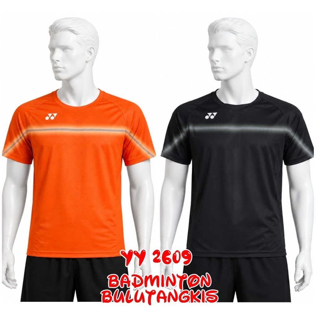 YY 2609 เสื้อยืดแบดมินตันสําหรับผู้ชายนําเข้า Go Sport Dry Fit การพิมพ์โพลีเอสเตอร์แฟชั่นสําหรับเล่น