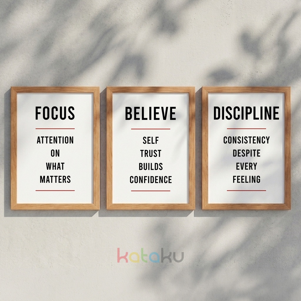 Minimalist Aesthetic Quotes Wall Decor A3 Modern Wall Decor Work Room Wall Decor