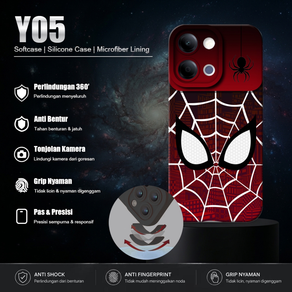 Softcase HP For Vivo Y05 - Casing Motif Y05 - Silicone Pro Camera HP Y05 - เคสยืดหยุ่น HP Y05 [IP6]
