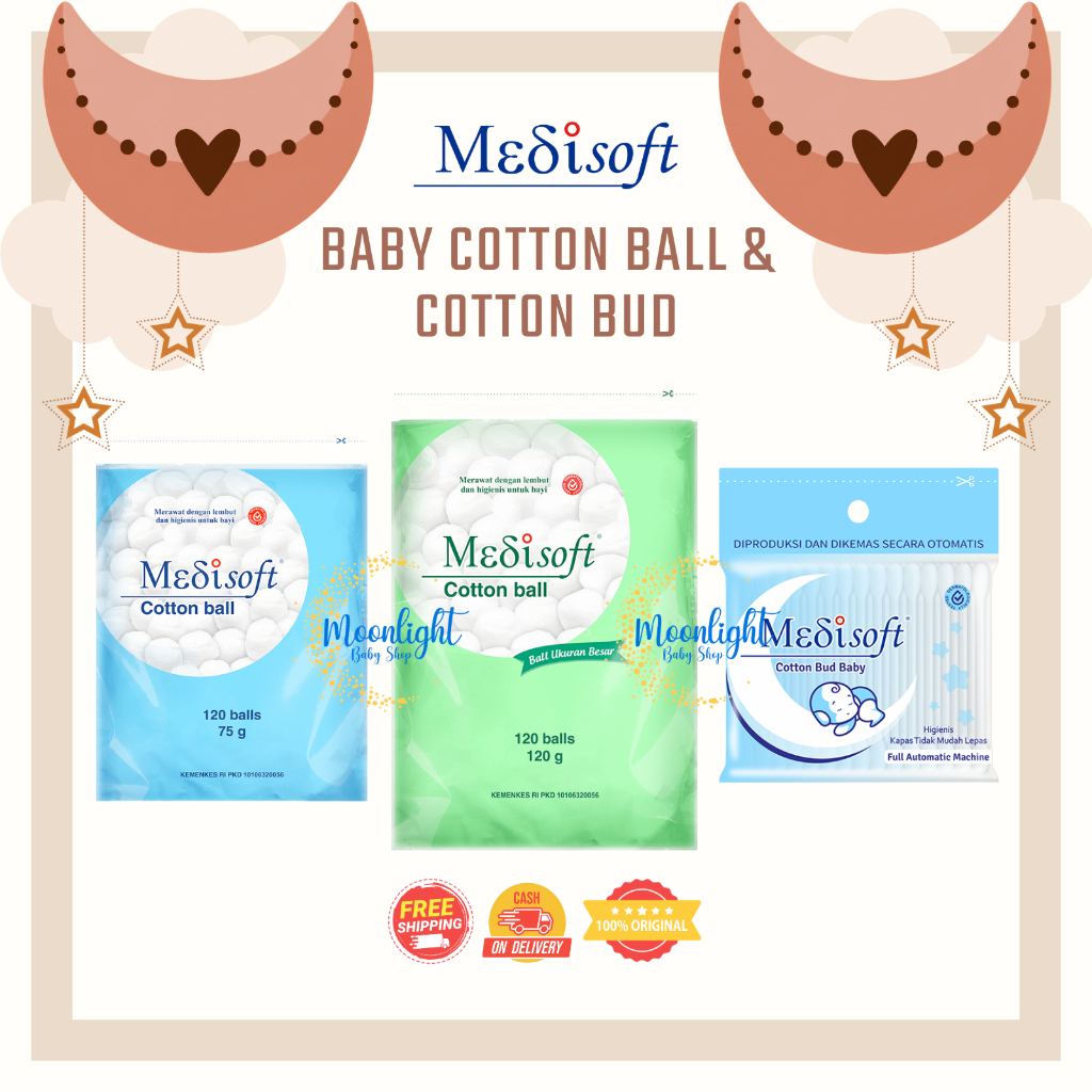 Medisoft Baby Care Cotton Series - Cotton Ball & Cotton Bud Baby