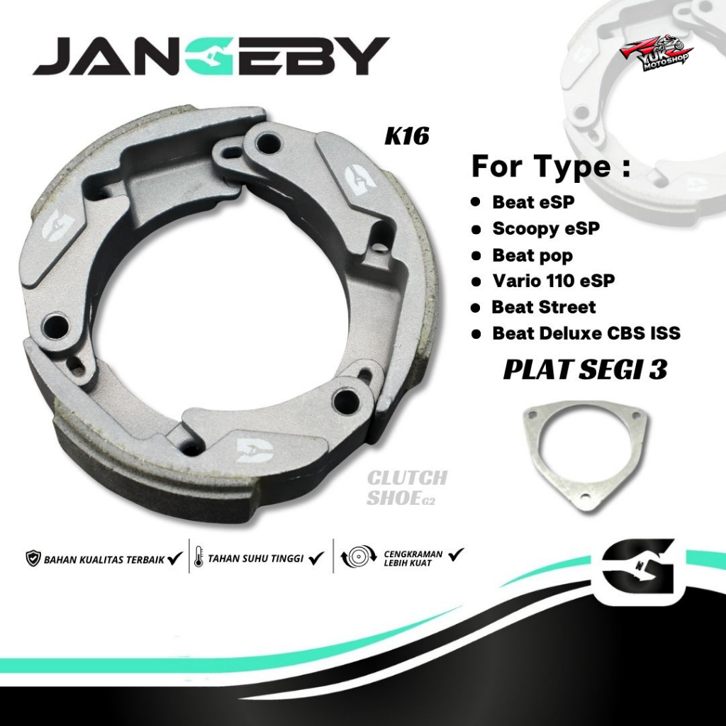 JANGGEBY G2 คลัทช์คู่ HONDA Beat eSP Scoopy eSP Vario 110 eSP Beat Deluxe Beat Street Genio