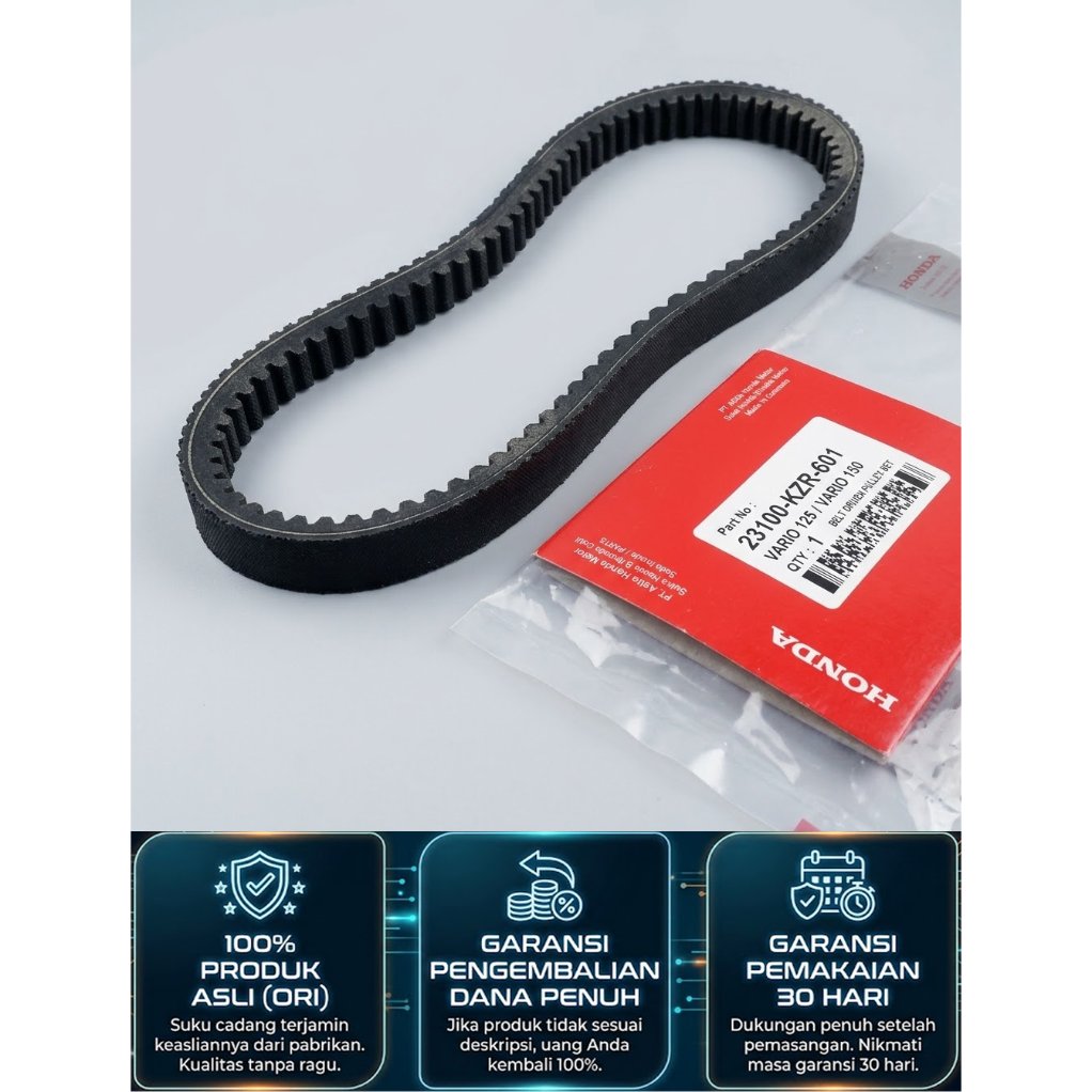 [GUARANTEEED ORIGINAL] VAN BELT ONLY HONDA KZR 23100-KZR-601 VARIO 125 FI
