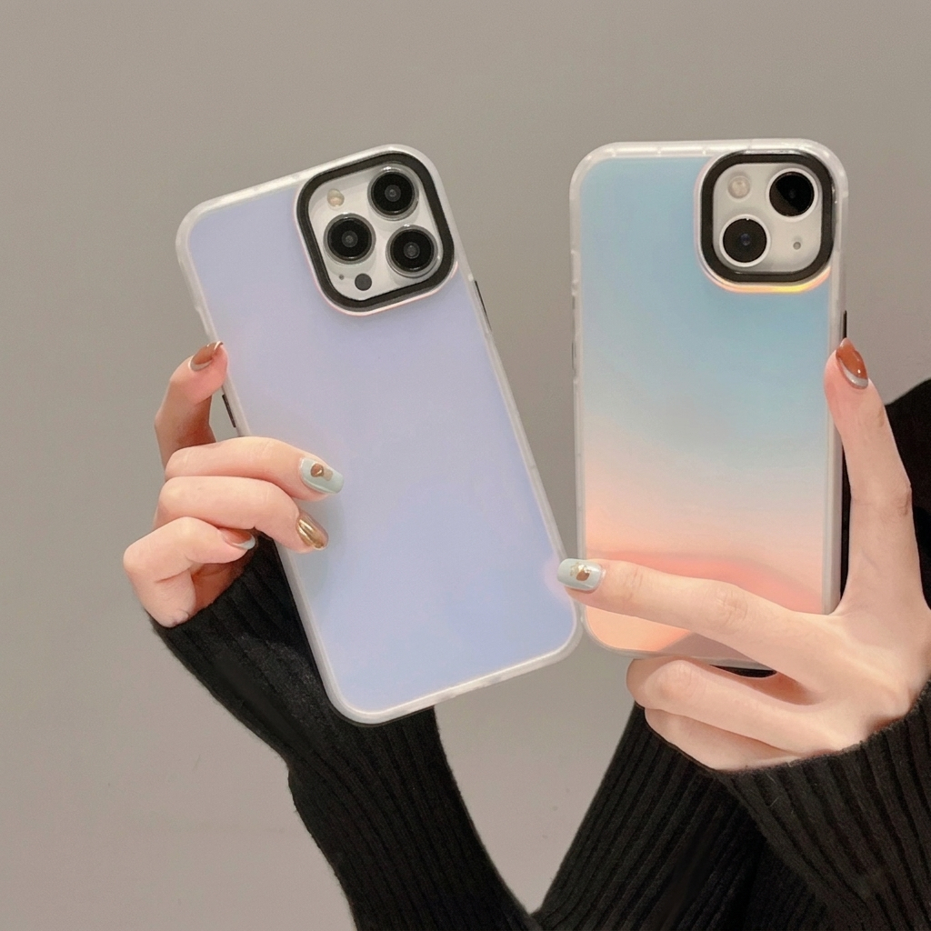 (KC 01) SILICONE CASE CASING IMD POLYCARBONATE HARD PC HOLOGRAM สําหรับ OPPO A98/A3 PRO/A58/A76/A96/