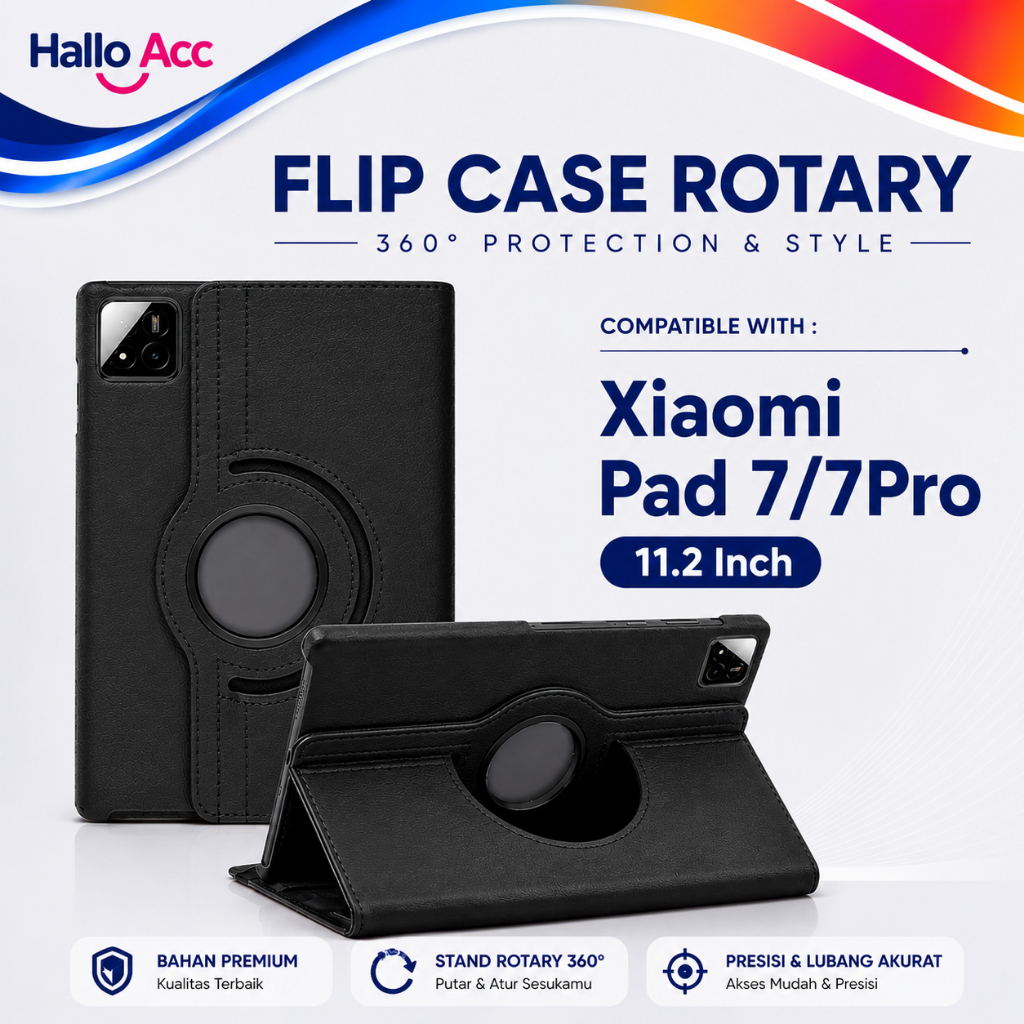 Xiaomi Pad 7 11.2 นิ้ว Pad 7 Pro Flip Cover Leather Rotary 360 Case° ขาตั้งปลอก