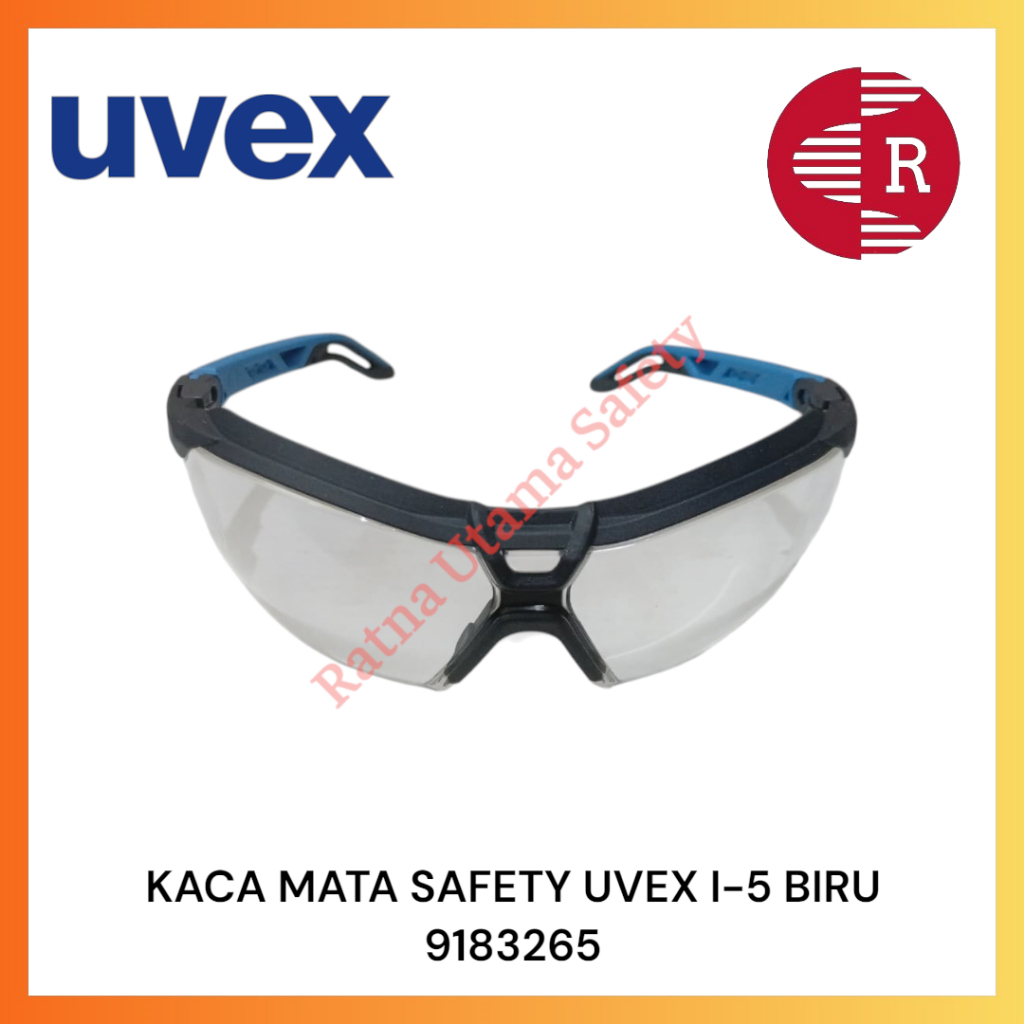 แว่นตานิรภัย UVEX I-5 สีฟ้า 9183265 ด้วยการรับรอง UV 400 และ EN 166 & EN 170 สําหรับความสะดวกสบายสุด