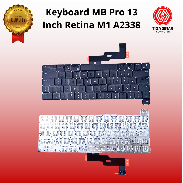 MB Pro 13 นิ้ว Retina M1 A2338 คีย์บอร์ด 2020