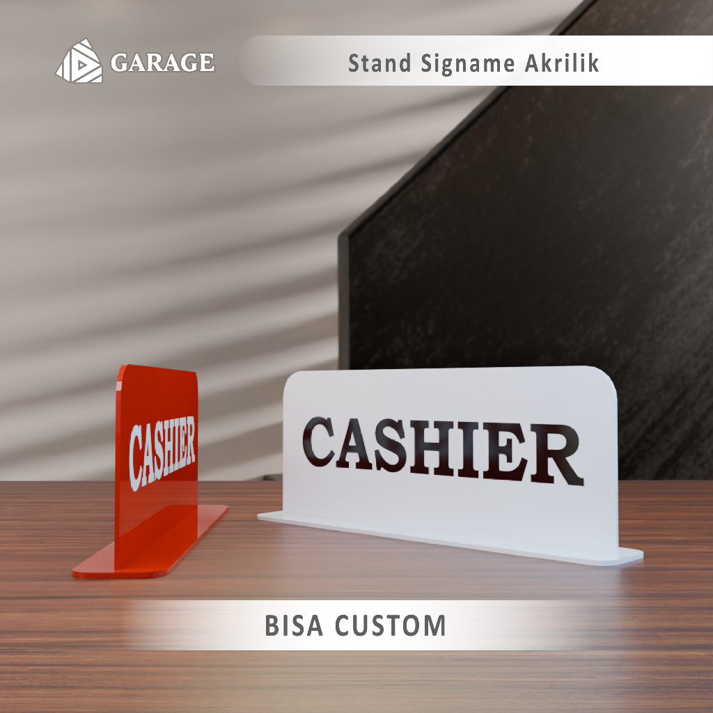 อะคริลิคตารางป้ายยืน | ขาตั้งโต๊ะป้ายอะคริลิค - GARAGE