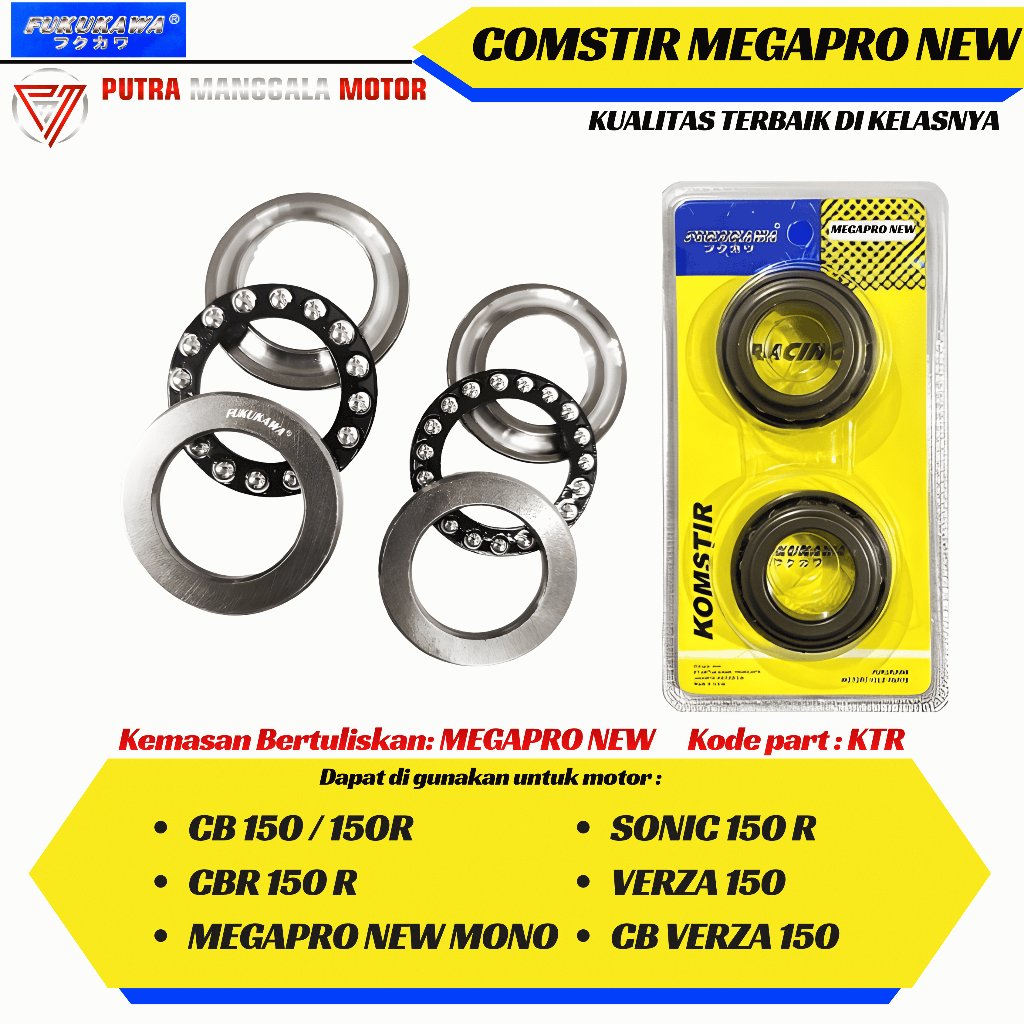 คอพวงมาลัยมาตรฐานสําหรับ Megapro ใหม่ Mono CB CBR 150R Verza Sonic MP ใหม่ Mono 2010 2018 STD Fukuka