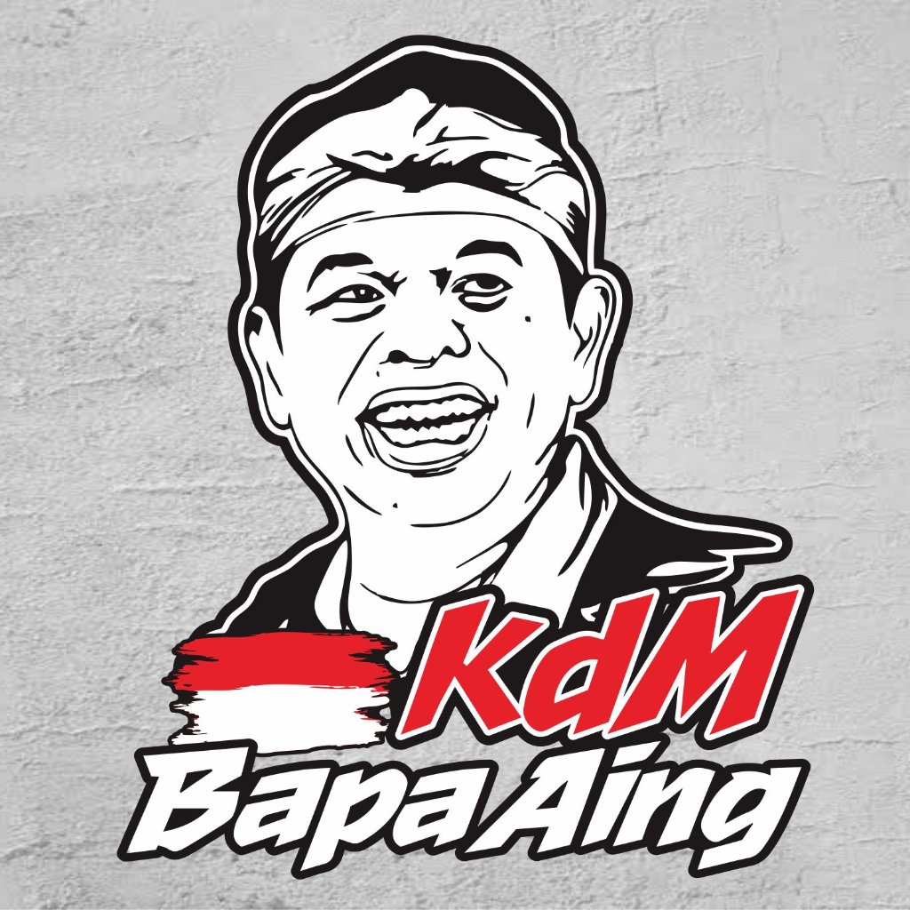 KDM MOTIF PACKAGE STICKER / KDM BAPA AING STICKER VARIATION / KDM COOL STICKER
