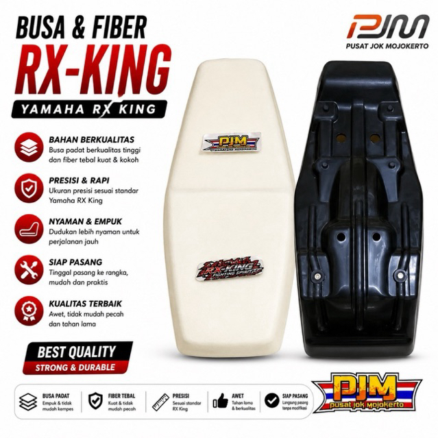 เบาะไฟเบอร์พลาสติก Yamaha RX King / Yamaha RX KING Foam P1035
