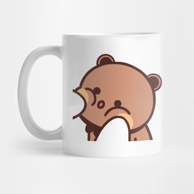 กับดักกดแก้มของ Dudu - Dudu Mochi Peach Goma Cat Tea Mug