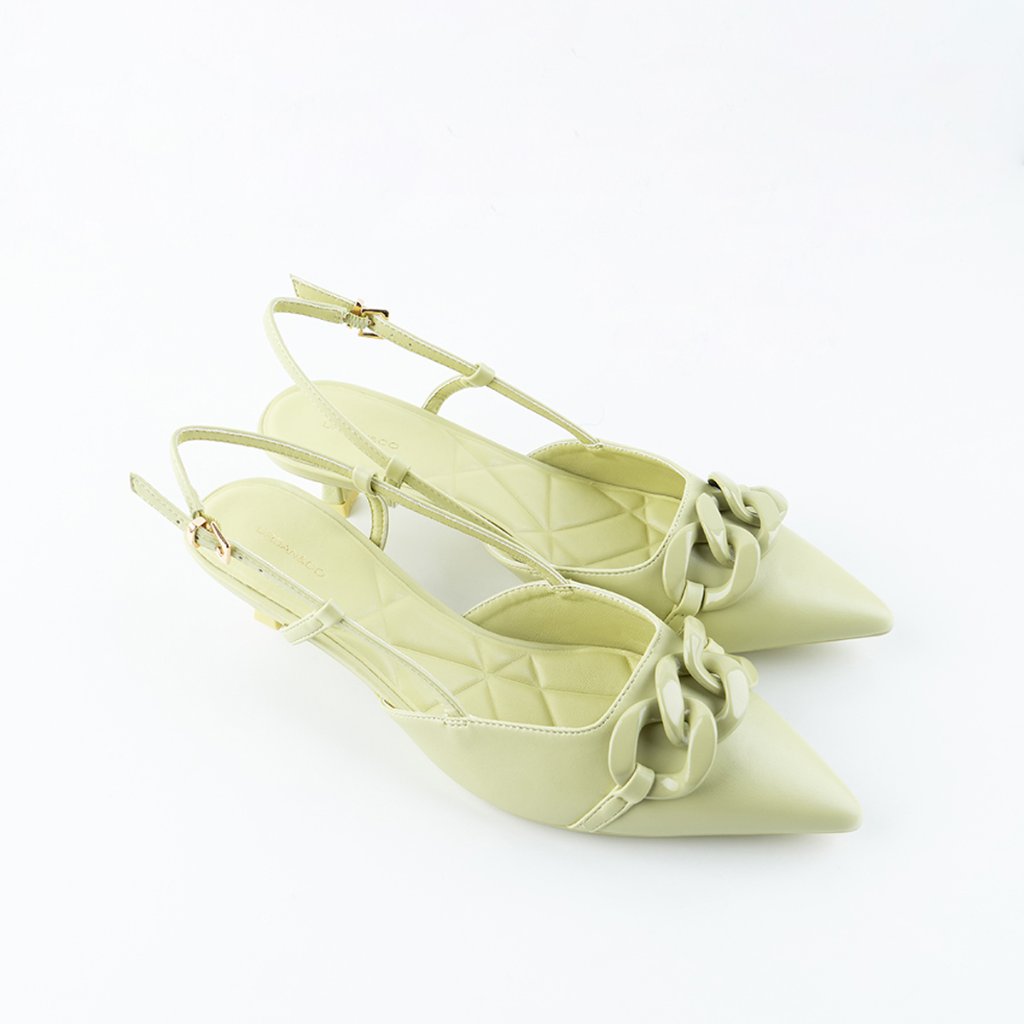 URBAN&CO Low Kitten Heels ลําลองอย่างเป็นทางการ Elegant - Nizza