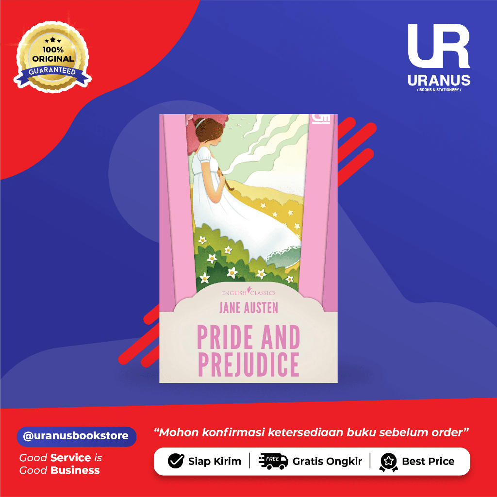 ENGLISH CLASSICS NOVEL: PRIDE AND PREJUDICE - JANE AUSTEN - URANUS BOOK SHOP -