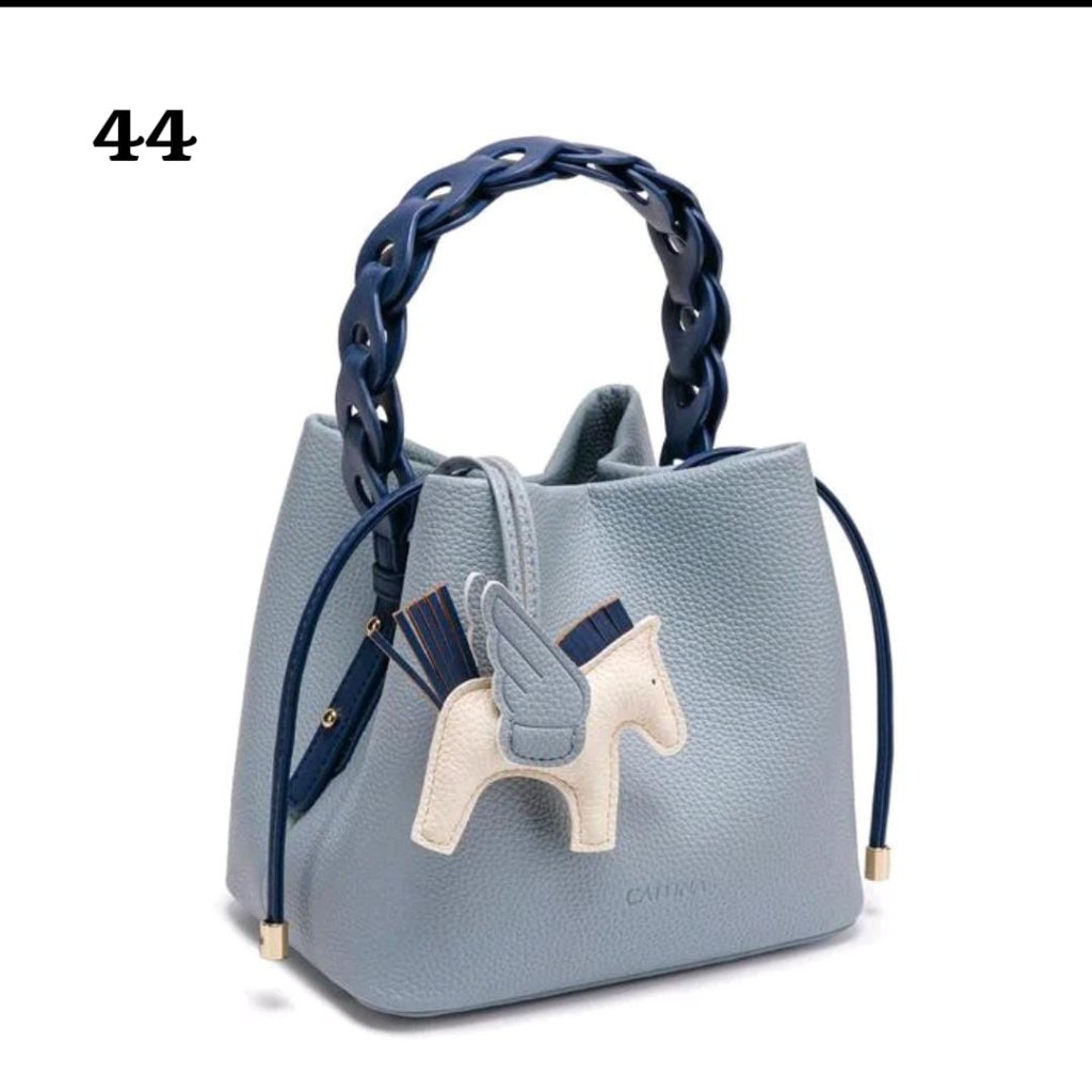 DUOMO - Caitina Handle Bag กระเป๋าสะพายม้าพร้อมสายสี