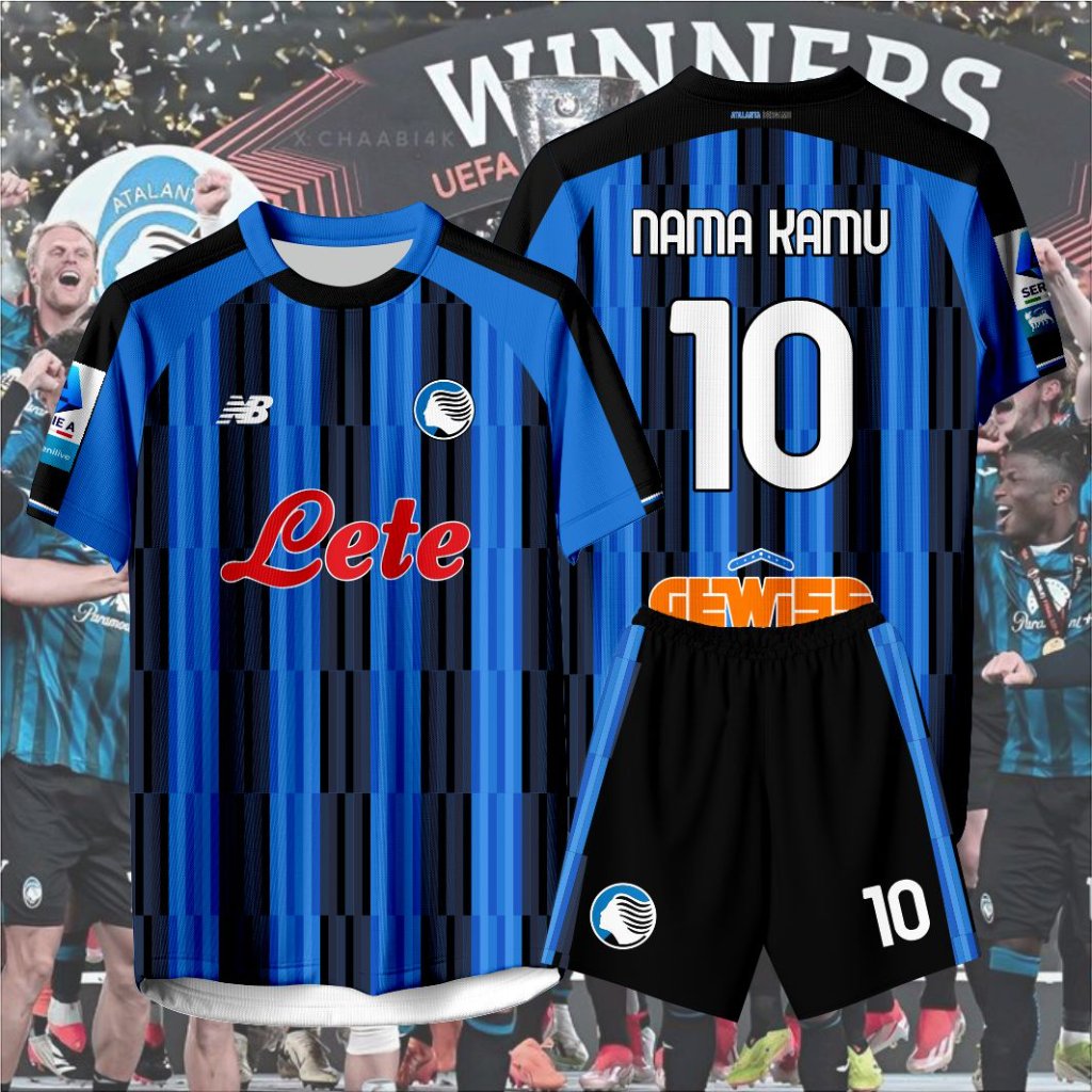 ATALANTA HOME JERSEY 2026 2027 HOME FULL PATCH พิมพ์เต็มฟรีชื่อและหมายเลข INSTALLATION