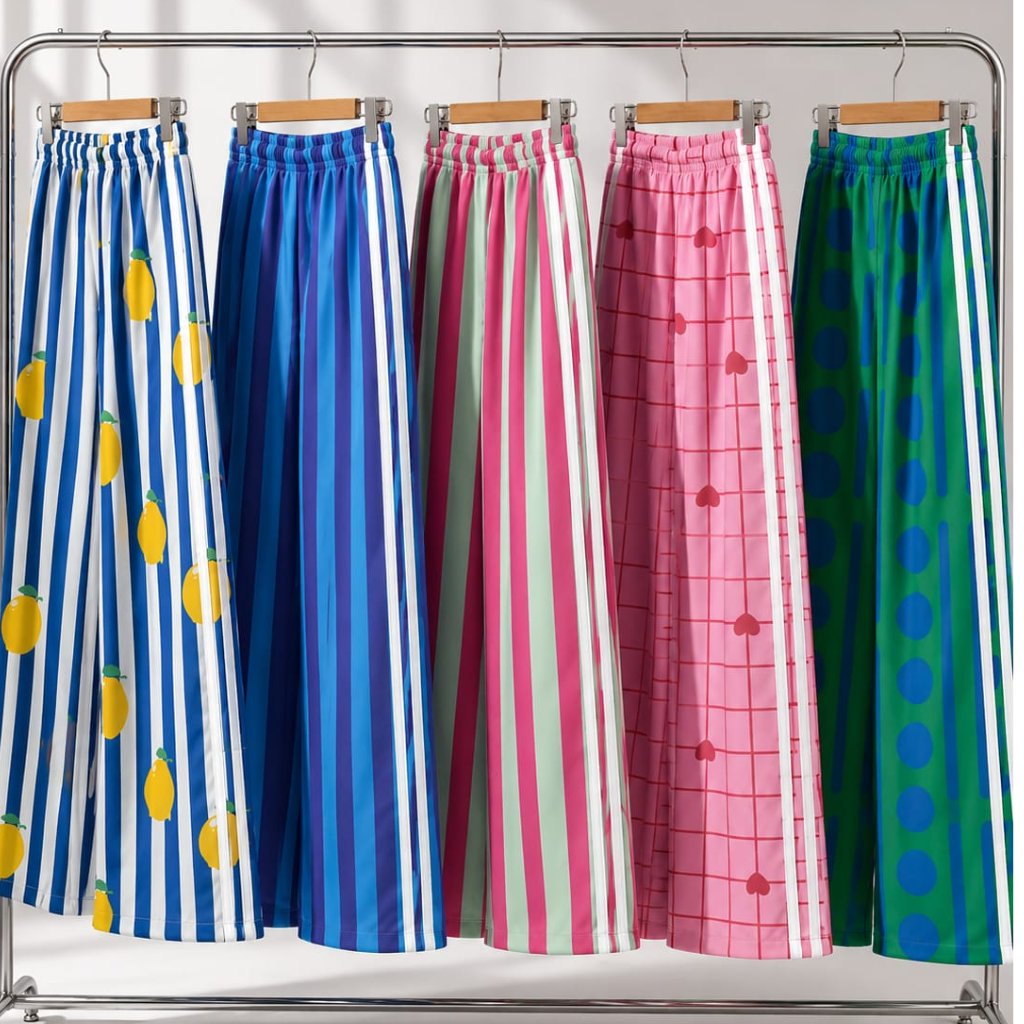 Yema List Culottes by Numiaa Fashion/Colorful Womens List Pants